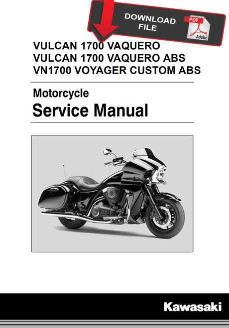 Kawasaki 2013 Vulcan 1700 Vaquero Service Manual