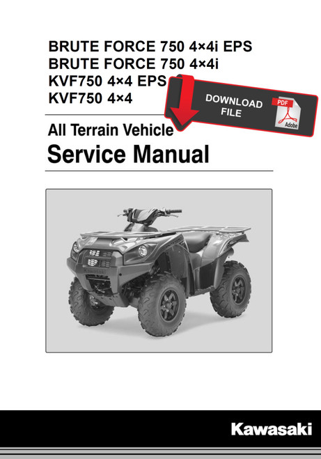 Kawasaki 2015 Brute Force 750 4x4i Service Manual