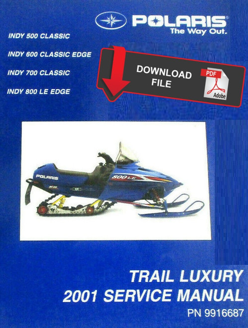 Polaris 2001 Indy 700 Classic Snowmobile Service Manual