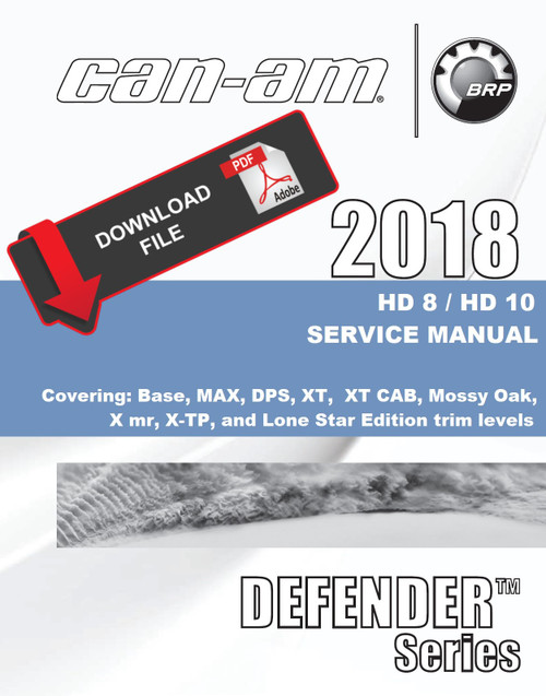 Can-Am 2018 Defender MAX HD8 Service Manual