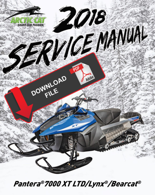 Arctic Cat 2018 Pantera 7000 XT LTD Service Manual