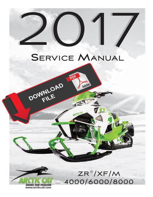 Arctic Cat 2017 M 6000 Sno Pro ES Service Manual