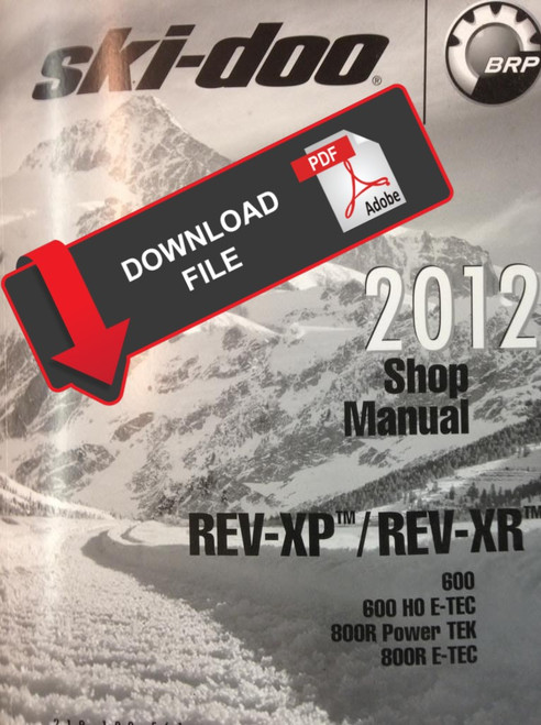 Ski-Doo 2012 REV-XP Snowmobiles Service Manual