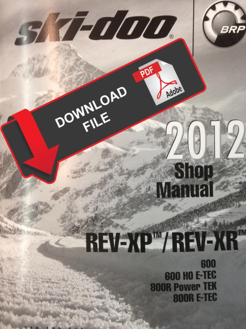 Ski-Doo 2012 MXZ 800R E-TEC Service Manual