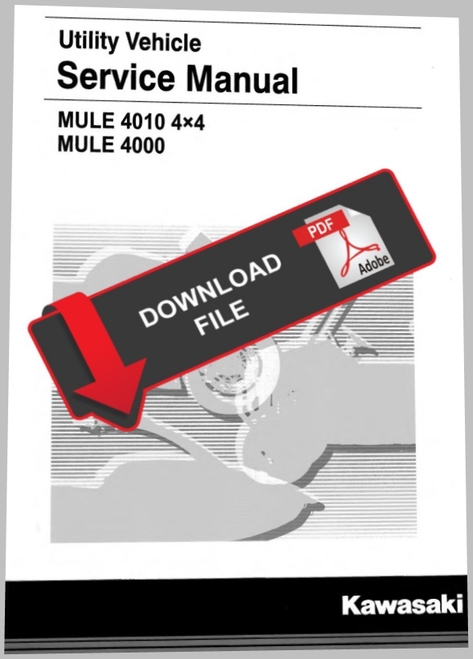 Kawasaki 2010 Mule KAF620 Service Manual