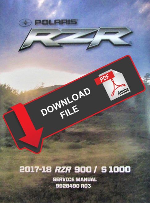 Polaris 2017 RZR S 1000 Service Manual