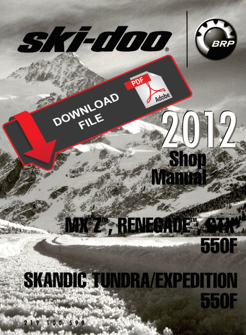 Ski-Doo 2012 MXZ Sport 550F Service Manual