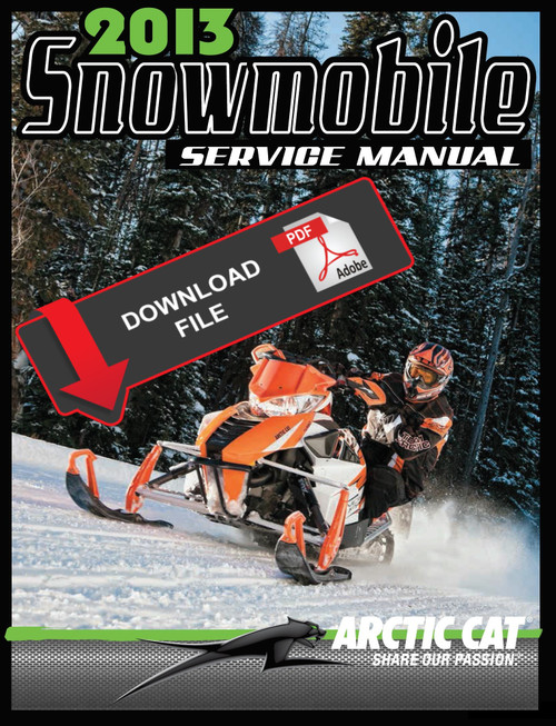 Arctic Cat 2013 Bearcat Z1 XT Limited Service Manual