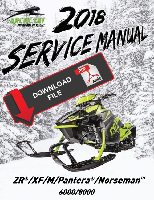 Arctic Cat 2018 M 8000 Sno Pro 153 2.6 Service Manual