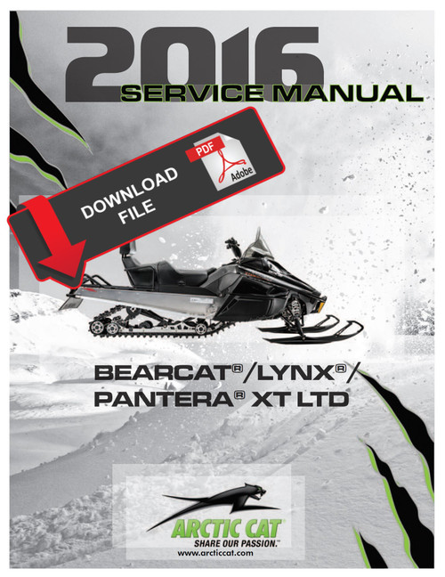 Arctic Cat 2016 Bearcat 2000 XTE Service Manual