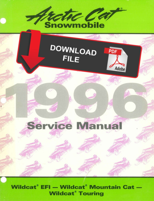 Arctic Cat 1996 Wildcat EFI Snowmobile Service Manual