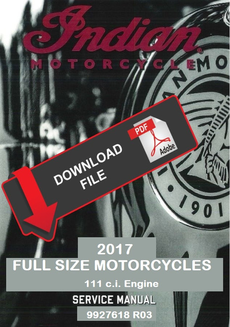 Indian 2017 Chieftain Service Manual