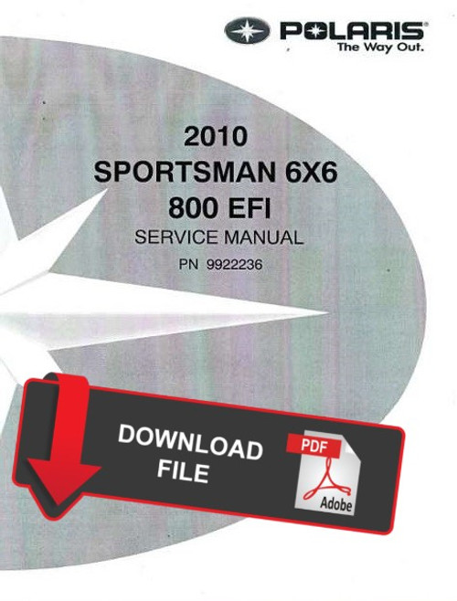 Polaris 2010 Sportsman 6x6 Big Boss 800 EFI Service Manual