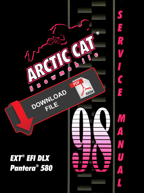 Arctic Cat 1998 EXT 580 EFI DLX Service Manual