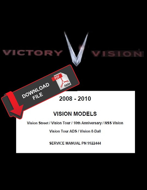 Victory 2009 Vision Street Service Manual