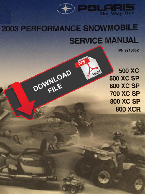 Polaris 2003 Performance Snowmobiles Service Manual
