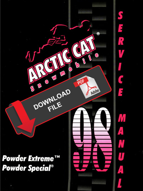 Arctic Cat 1998 Powder Special Service Manual