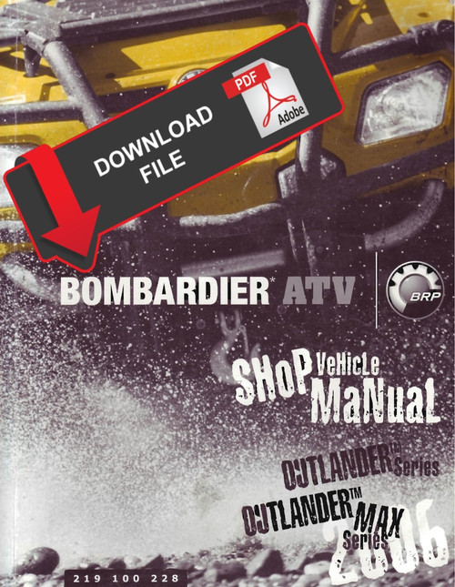 Bombardier 2006 Outlander MAX XT 800 Service Manual
