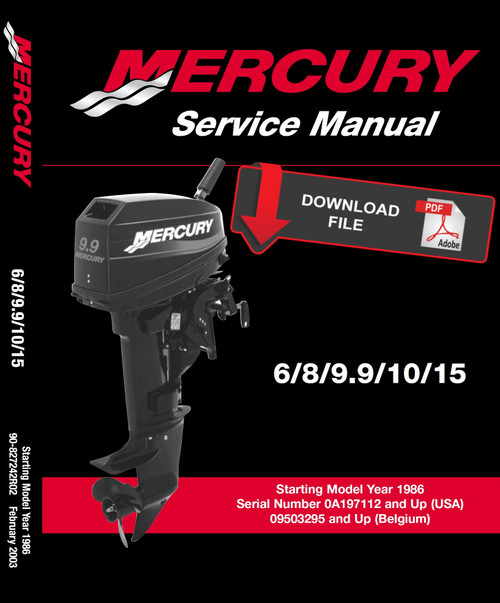 Mercury 10 HP Outboard Motor Service Manual