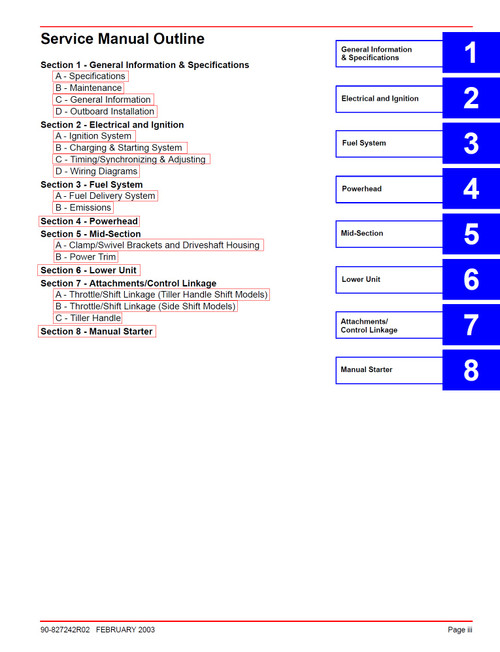 mercury motor repair manual