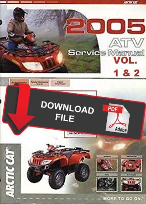 Arctic Cat 2005 ATV 500 4x4 Automatic TRV Service Manual
