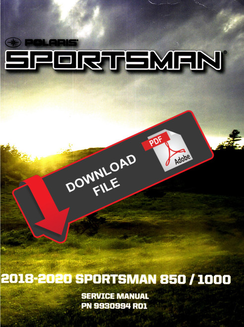 Polaris 2019 Sportsman 850 SP Premium Trail Package Service Manual