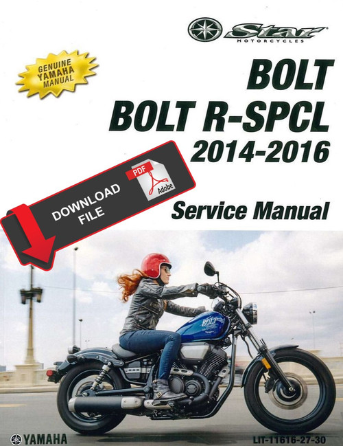 Yamaha 2015 Bolt Service Manual
