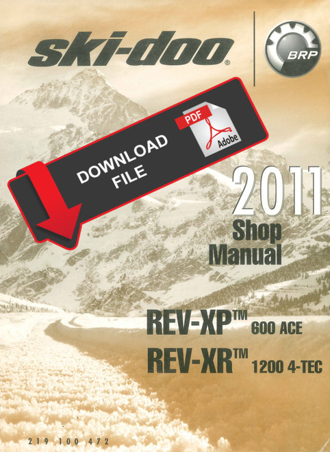 Ski-Doo 2011 REV-XR 1200 4-TEC Snowmobiles Service Manual