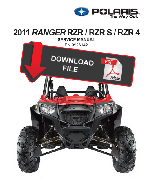 Polaris 2011 Ranger RZR S 800 Service Manual