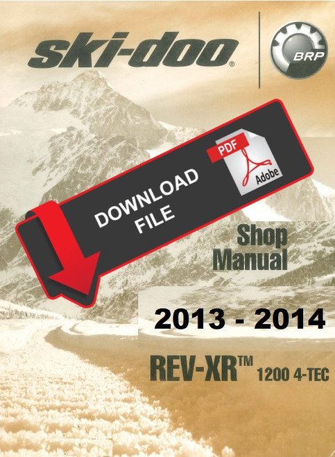 Ski-Doo 2014 REV-XR 1200 4-TEC Snowmobiles Service Manual