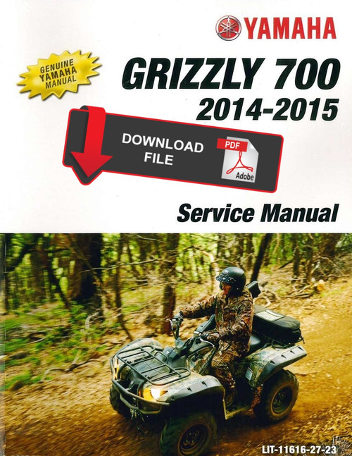 Yamaha 2015 Grizzly 700 4WD SE Service Manual