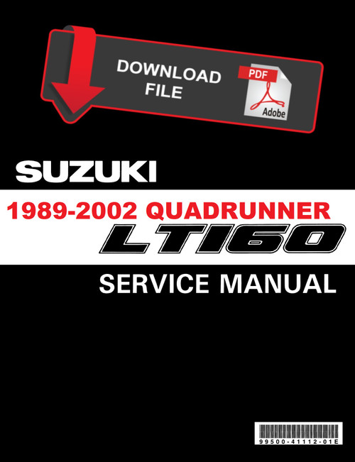 Suzuki 2002 QuadRunner LT160 Service Manual