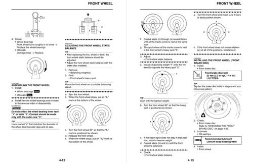 Yamaha 2012 Xvs950 Midnight Star Service Manual