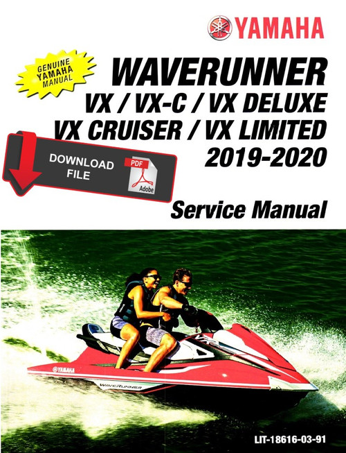 Yamaha 2019 Waverunner VX Deluxe Service Manual