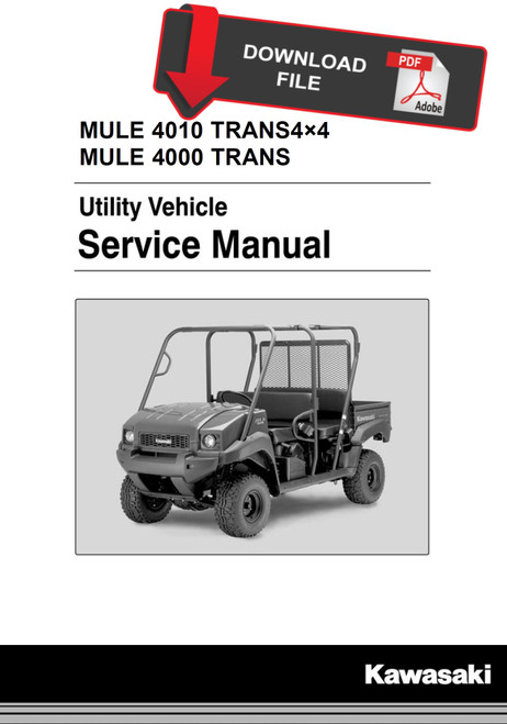 Kawasaki 2013 Mule 4000 Trans Service Manual