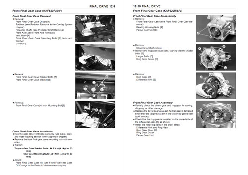 Mule 4010 4x4 Service Manual