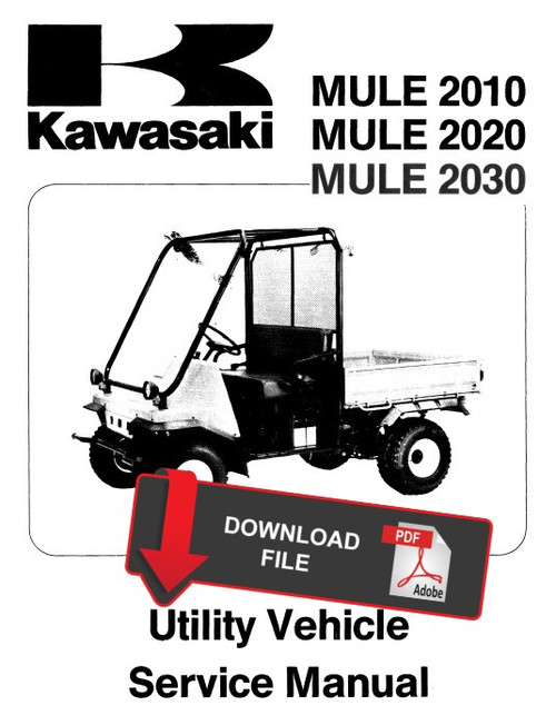 Kawasaki 1991 Mule 2030 Service Manual