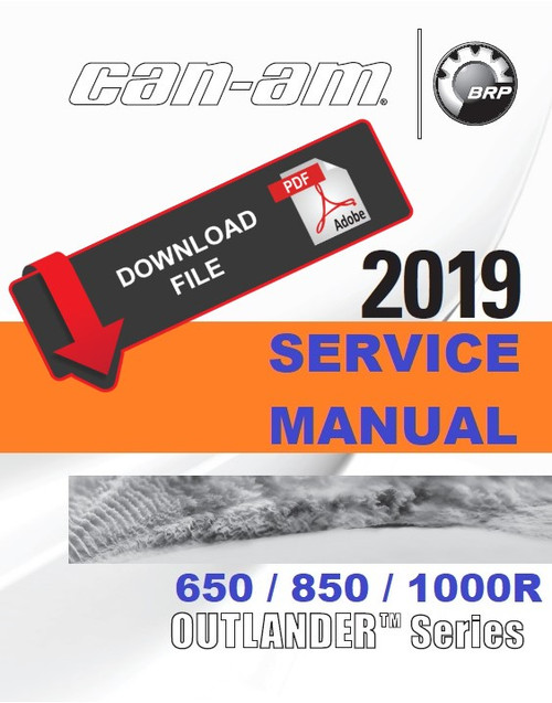 Can-Am 2019 Outlander 650 XT Service Manual