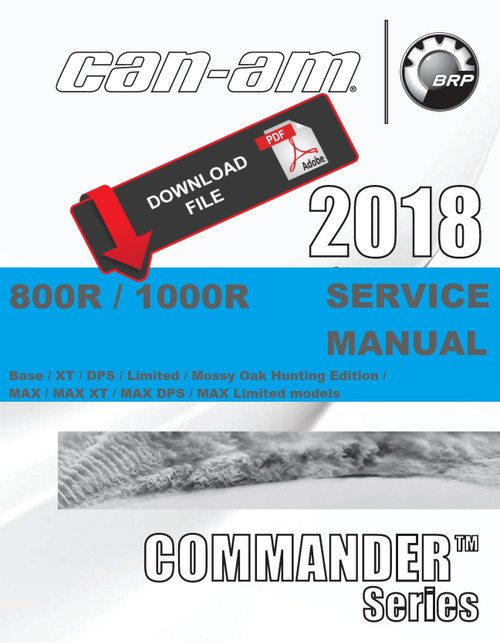 Can-Am 2018 Commander XT 800R Service Manual