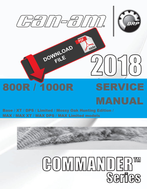 Can-Am 2018 Commander MAX DPS 800R Service Manual