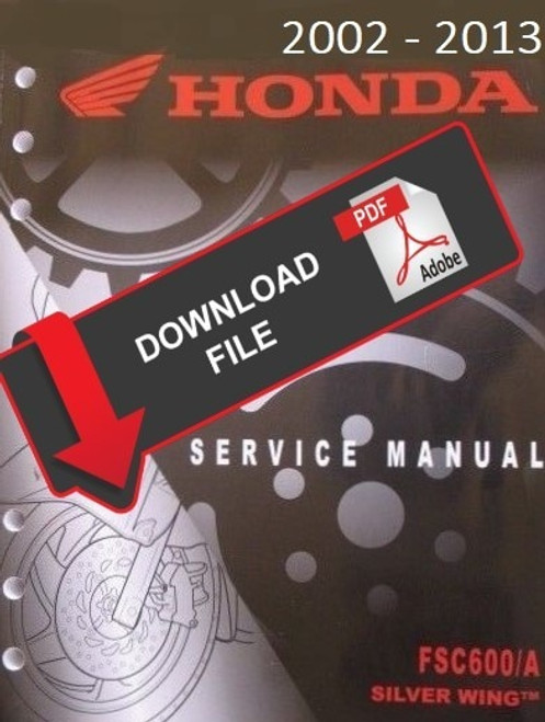 Honda 2010 FSC600 Silver Wing Service Manual