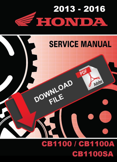 Honda 2016 CB1100 Service Manual