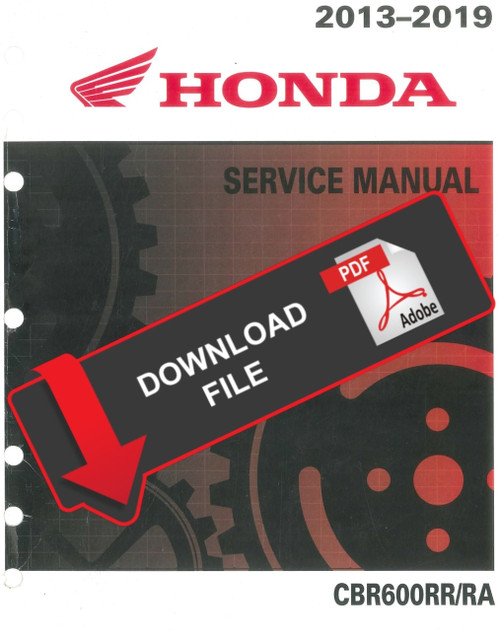 Honda 2016 CBR600RA Service Manual