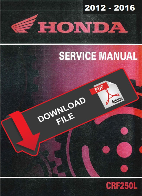 Honda 2015 CRF250L Service Manual