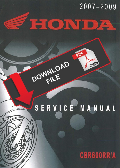 Honda 2009 CBR600RA Service Manual