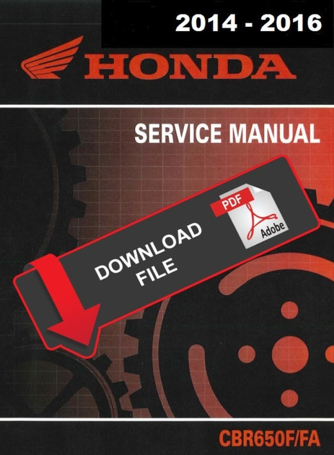 Honda 2016 CBR650F Service Manual