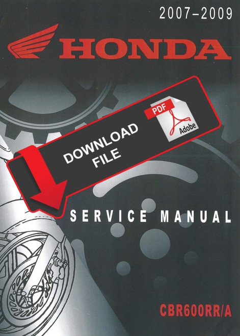 Honda 2009 CBR600RR Service Manual
