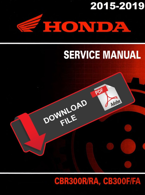 Honda 2019 CB300FA Service Manual