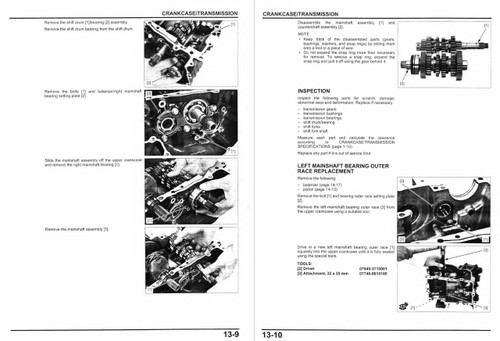 2013 HONDA CB500F SERVICE MANUAL PDF visual data 8