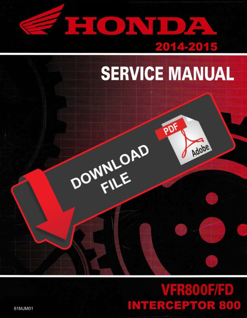 Honda 2014 Interceptor 800 Service Manual